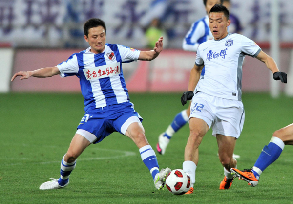 中超：山東3度領先被追平 上海補時失球3:3