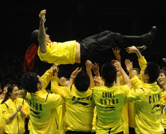 中國隊3:0完勝丹麥 第八次捧起蘇迪曼杯