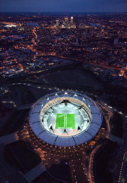 倫敦慶祝奧運會一周年倒計時 奧運獎牌亮相