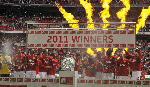 社區盾杯：納尼終場絕殺 曼聯3:2逆轉曼城奪冠