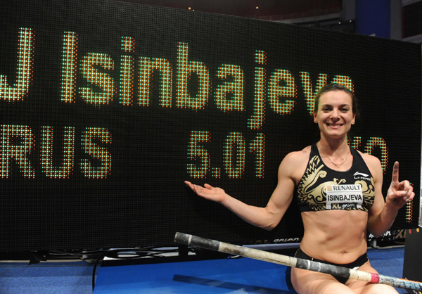 5.1米！ 伊辛巴耶娃再次打破撐桿跳世界紀(jì)錄