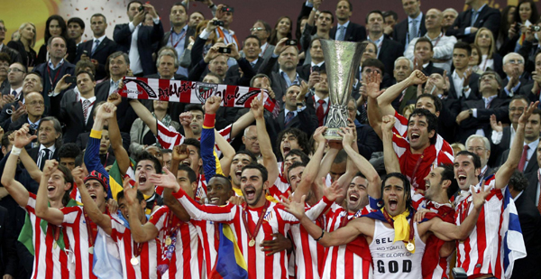 歐聯杯：馬德里競技3:0完勝畢爾巴鄂競技奪冠