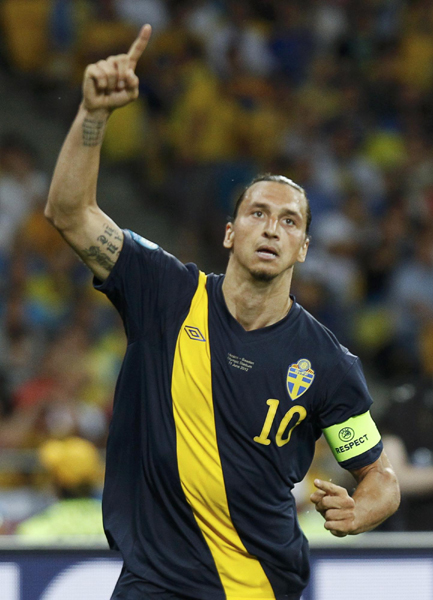 歐洲杯：伊布破僵局舍瓦連扳兩球 烏克蘭2:1逆轉瑞典