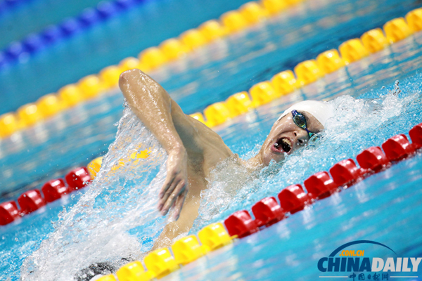 孫楊獲倫敦奧運會男子1500米自由泳冠軍 破世界紀錄