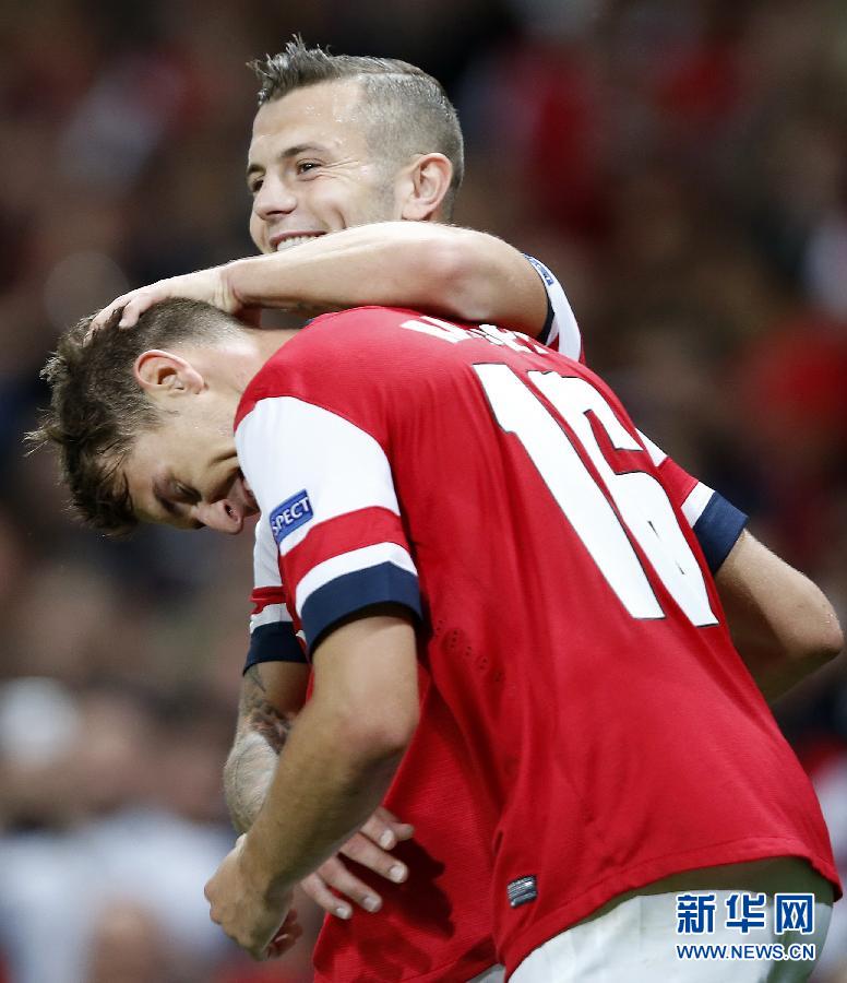 歐冠：總分5:0勝費內巴切 阿森納連續16年進正賽