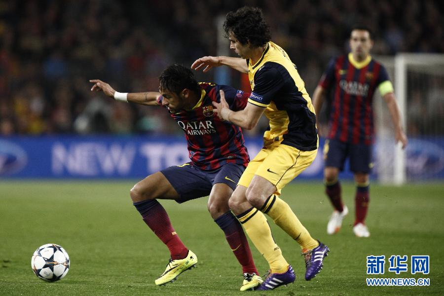 歐冠：內(nèi)馬爾救主 巴薩主場(chǎng)1:1平馬競(jìng)