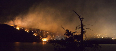 Thousands flee Canadian forest fire