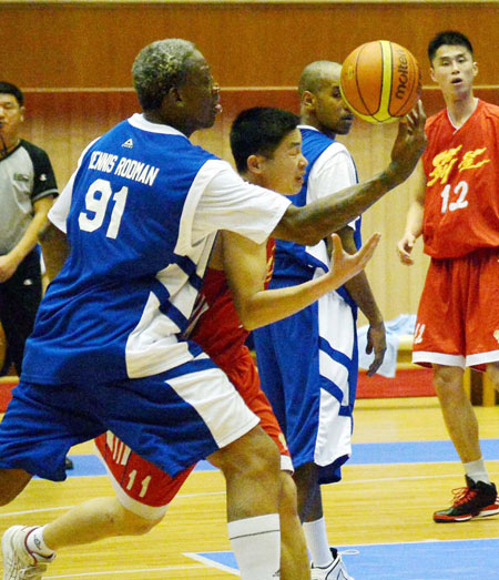 Rodman marks Kim Jong Un's birthday with basketball match